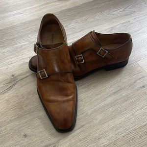 Size 10 Magnanini monk strap shoes